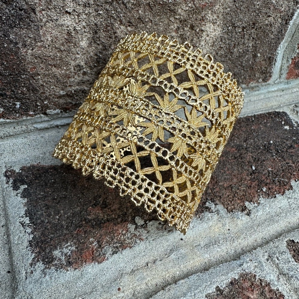 Stella & Dot Gold Lace Bracelet